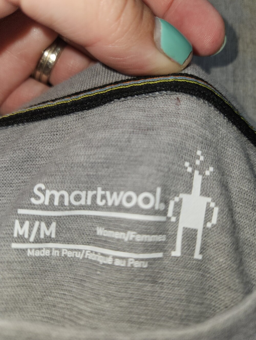 SmartWool Perfect Crew Tshirt Women's Medium Gray - Picture 6 of 11